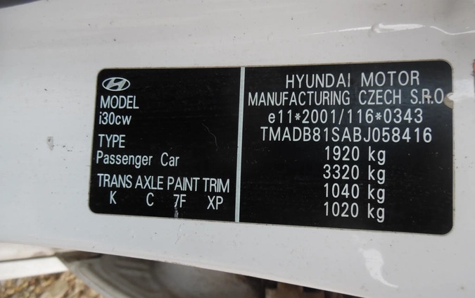 Hyundai I30 cena 4100 przebieg: 425000, rok produkcji 2010 z Kołobrzeg małe 211